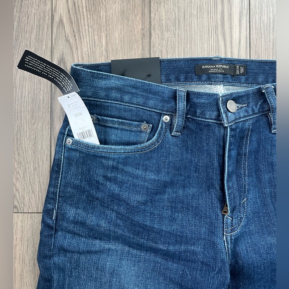 NWT Banana Republic Blue Jeans Skinny 32x34 - Picture 3 of 4